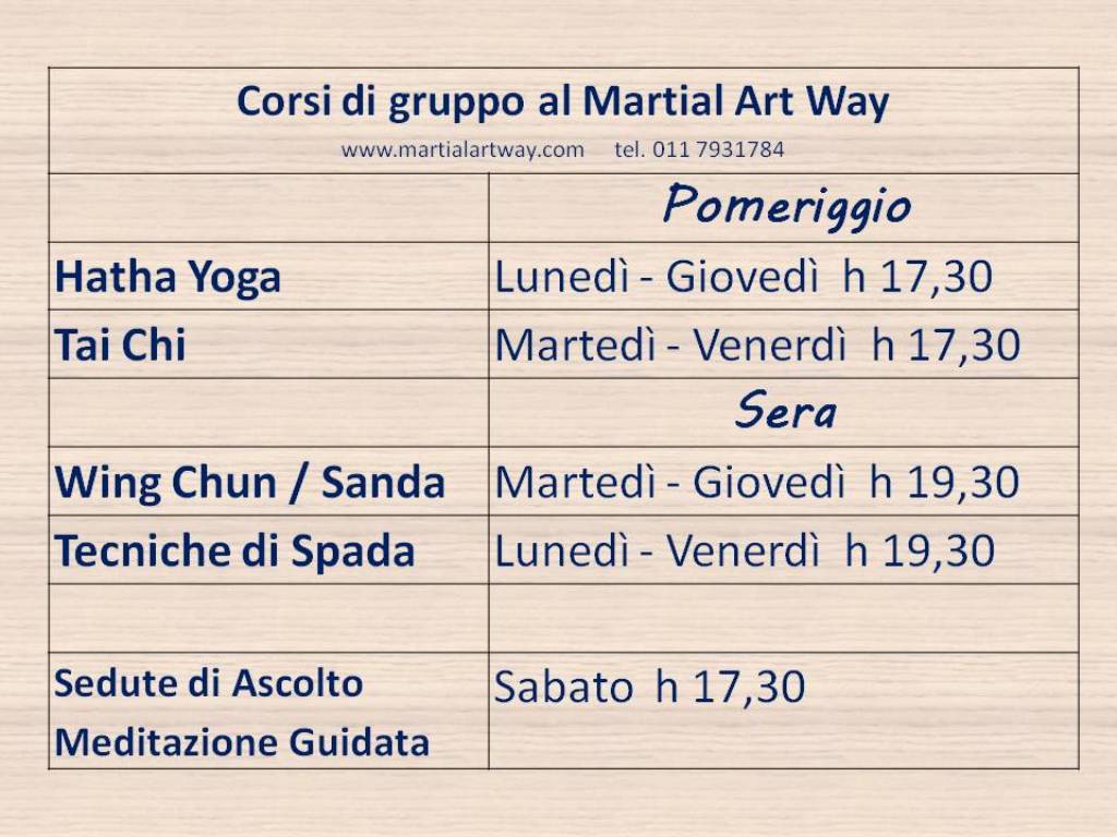 orari per davide